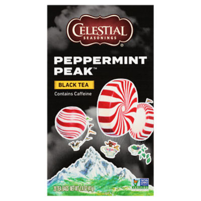 Celestial Seasonings® Peppermint Peak™ Black Tea Bags 20 ct Box