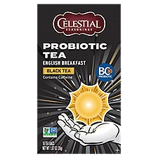 Celestial SEASONINGS Probiotic English Breakfast Black Tea Bags, 16 count, 1.07 oz