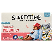Celestial Seasonings Sleepytime Probiotics Herbal Tea Bags, 18 count, 0.89 oz, 18 Each