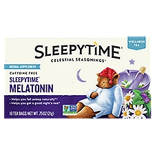 Celestial Seasonings Sleepytime Melatonin Wellness Tea, 18 count, 0.75 oz