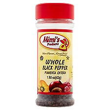 Mimi's Products Whole Black Pepper, 1.50 oz