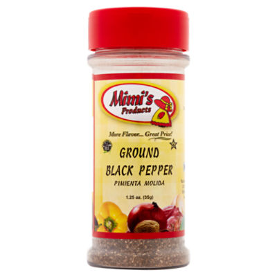 Mimi's Products Ground Black Pepper, 1.25 oz