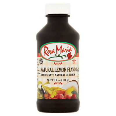 Rosa Maria Natural Lemon Flavor, 4 oz