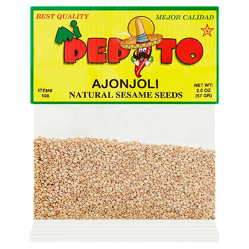 Mi Pepito Natural Sesame Seeds, 2.0 oz