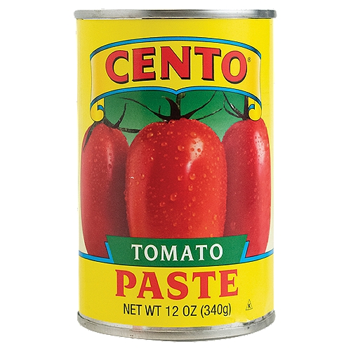 Cento Tomato Paste, 12 oz
A traditional blend of plump wholes tomatoes picked at the peak of ripeness then softly ground into a thick, rich paste. A tasteful highlight to any home cooked soup or pasta sauce.