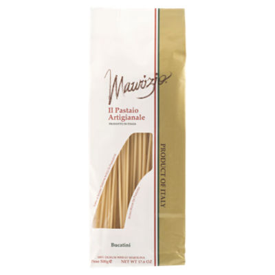 Maurizio 100% Durum Wheat Semolina Bucatini Pasta, 17.6 oz