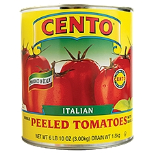 Cento Italian Whole Peeled Tomatoes with Basil Leaf, 6 lb