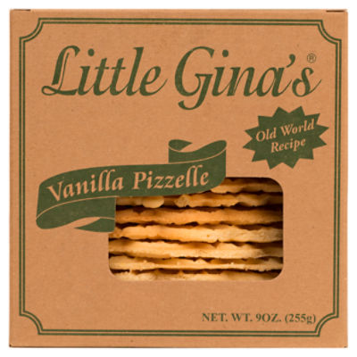 Little Gina's Vanilla Pizzelle, 9 oz
