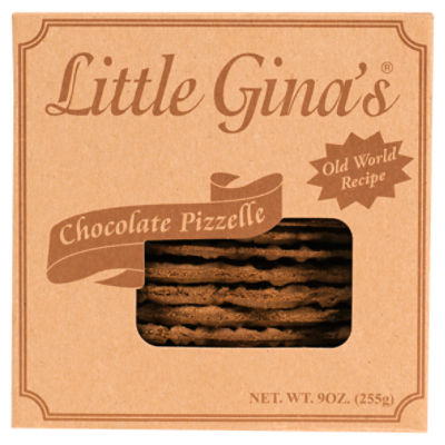 Little Gina's Chocolate Pizzelle, 9 oz