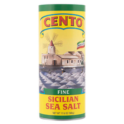 Cento Fine Sicilian Sea Salt, 17.6 oz, 17.6 Ounce