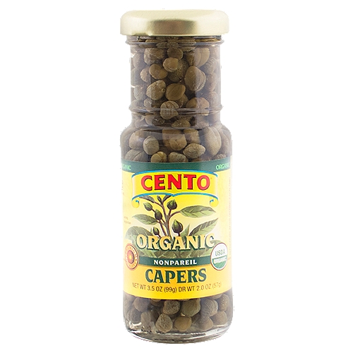Cento Organic Nonpareil Capers, 3.5 oz