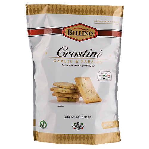 ''Crostini'' is Italian for little toasts, the tasty base for serving a wide range of appetizers. Bellino® starts with traditional Italian bread dough that is deeply kneaded, rolled thin and slow baked.