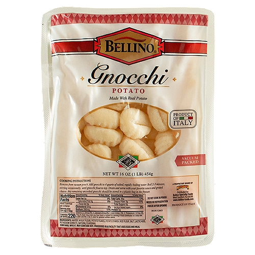 Bellino Potato Gnocchi, 16 oz