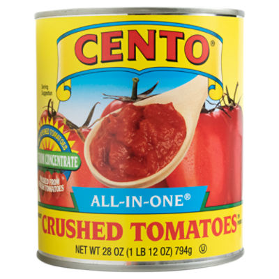 Cento AllInOne Chunky Crushed Tomatoes in Puree, 28 oz