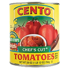 Cento Chef's Cut Tomatoes with Basil Leaf, 28 oz, 28 Ounce