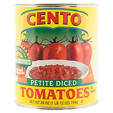 Cento Petite Diced in Puree, Tomatoes, 28 Ounce