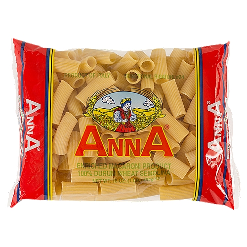 Anna Traditional Rigatoni #24 Pasta, 16 oz