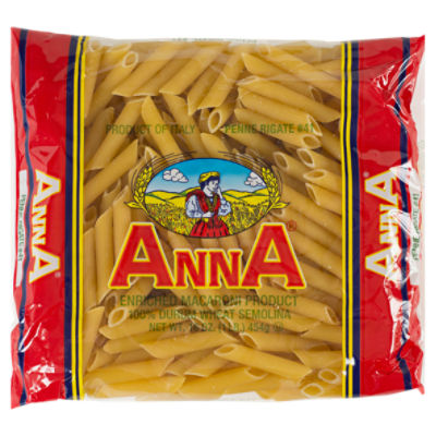 Anna Penne Rigate #41 Pasta, 16 oz, 16 Ounce