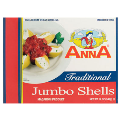 Anna Traditional Jumbo Shells, 12 oz