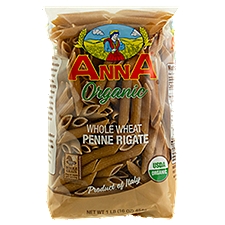 Anna Organic Whole Wheat Penne Rigate Pasta, 1 lb