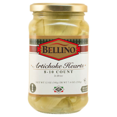 Bellino Artichoke Hearts in Brine, 8-10 count, 12 oz, 12 Ounce