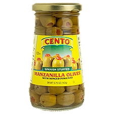 Cento Spanish Stuffed with Minced Pimiento, Manzanilla Olives, 5.75 Ounce