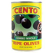 Cento Jumbo Whole California Ripe Olives, 7.25 oz, 7.25 Ounce