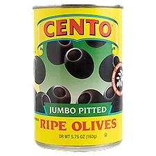 Cento Jumbo Pitted California Ripe Olives, 5.75 oz
