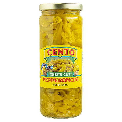 CENTO CHEF'S CUT Deli Sliced Pepperoncini, 16 fl oz
