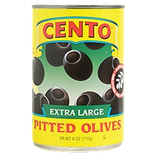 Cento Extra Large Ripe Pitted Olives, 6 oz