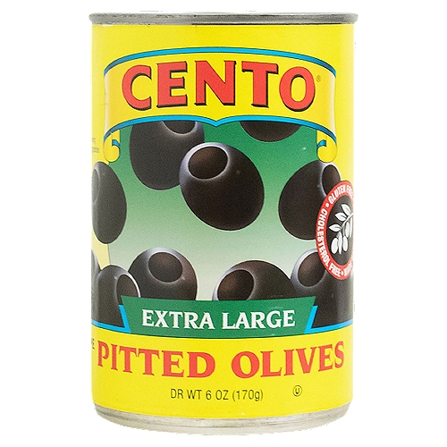 Cento Extra Large Ripe Pitted Olives, 6 oz
