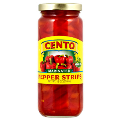 Cento Mild Marinated Pepper Strips, 12 oz, 12 Fluid ounce