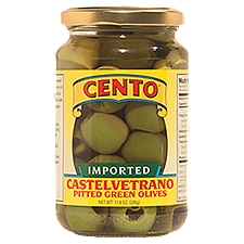Cento Pitted Castelvetrano Green Olives, 11.6 oz