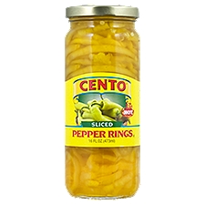 Cento Hot Sliced Pepper Rings, 16 fl oz, 16 Ounce