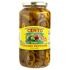 CENTO Hot Sliced Cherry Peppers, 32 fl oz