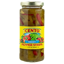 CENTO Sweet, Pepper Strips, 12 Fluid ounce