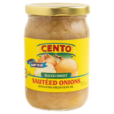 Cento Sliced Sweet Sautéed Onions with Extra Virgin Olive Oil, 12 oz, 12 Ounce