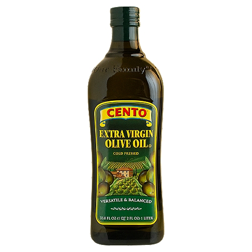 CENTO Extra Virgin Olive Oil, 33.8 fl oz
Simply cold pressed, filtered and bottled to maintain the full flavor of the olive, our process protects the oil's powerful antioxidents and heart healthy polythenols resulting in a high quality everyday extra virgin olive oil.
