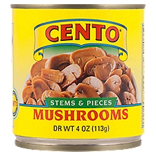 CENTO Stems & Pieces, Mushrooms, 4 Ounce