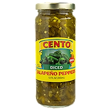 Cento Hot Diced Jalapeño Peppers, 12 fl oz