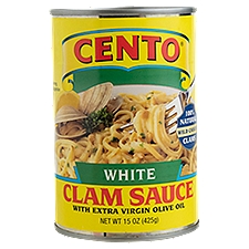 Cento Extra Virgin Olive Oil, White Clam Sauce, 15 Ounce