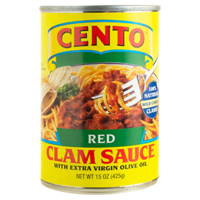 Cento Red Clam Sauce with Extra Virgin Olive Oil, 15 oz