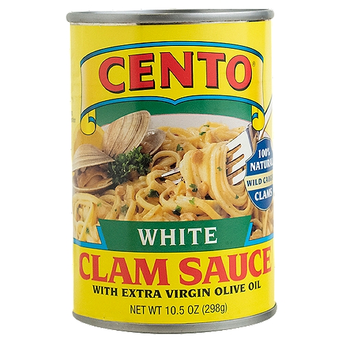 Cento White Clam Sauce with Extra Virgin Olive Oil, 10.5 oz