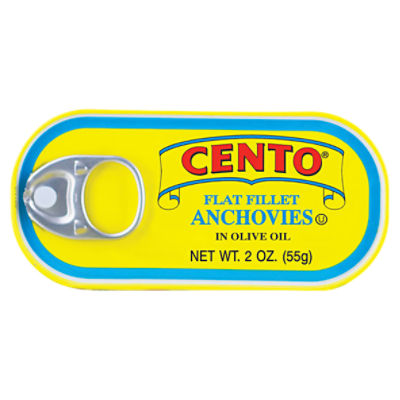 Cento Flat Fillet Anchovies in Olive Oil, 2 oz, 2 Ounce