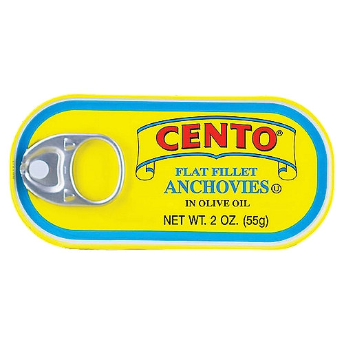 Cento Flat Fillet Anchovies, 2 oz