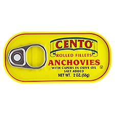 Cento Anchovies with Capers in Olive Oil, 2 Ounce