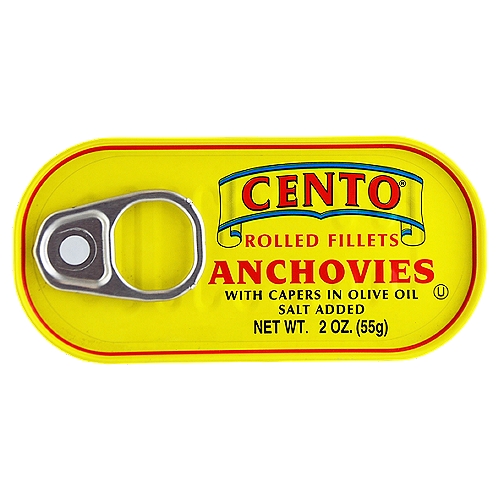 Cento Rolled Fillets Anchovies, 2 oz