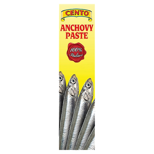 Cento Anchovy Paste provides a burst of flavor to any sauce, Caesar dressing or dip. This paste combines ground anchovies and oil in a convenient, resealable tube that can be stored in the refrigerator for later use. Use Cento Anchovy Paste to add the flavors of the Mediterranean to your next dish.