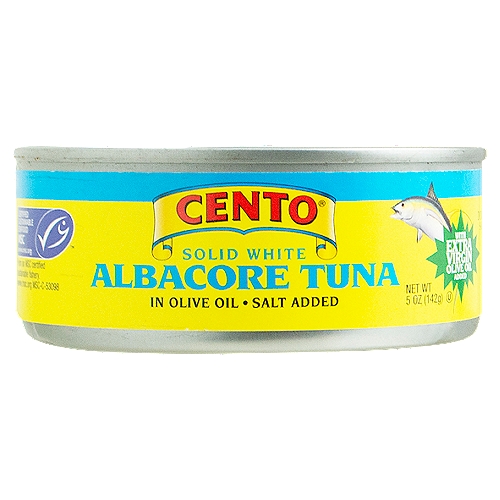 CENTO Solid White Albacore Tuna in Olive Oil, 5 oz