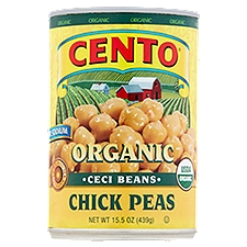 Cento Low Sodium Organic Ceci Beans Chick Peas, 15.5 oz
